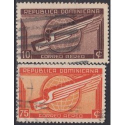 Rep. Dominicana A- 46/47 Serie antigua Paloma estilizada usados Rep. Dominicana A- 46/47 Serie antigua Paloma estilizada usados