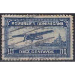 Rep. Dominicana A- 23 1933 Correo aéreo internacional avión plane usados Rep. Dominicana A- 23 1933 Correo aéreo internacional avión plane usados