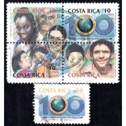 Costa Rica 708/12 2002 100º de la Organización Panamericana de la Salud usados Costa Rica 708/12 2002 100º de la Organización Panamericana de la Salud usados