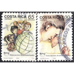 Costa Rica 704/05 2002 Serie América UPAEP Educación Alfabetismo usados Costa Rica 704/05 2002 Serie América UPAEP Educación Alfabetismo usados