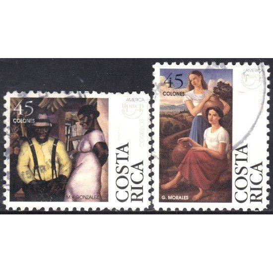 Costa Rica 615/16 1996 América Upaep Costumbres típicas usados Costa Rica 615/16 1996 América Upaep Costumbres típicas usados