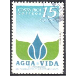 Costa Rica 614 1996 35 Aniversario de Acueductos y Alcantarillados usados Costa Rica 614 1996 35 Aniversario de Acueductos y Alcantarillados usados