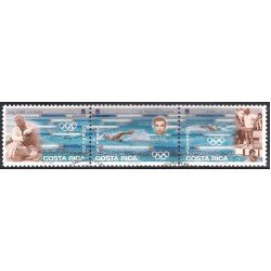 Costa Rica 611/13 1996 Juegos Olímpicos Natación usados Costa Rica 611/13 1996 Juegos Olímpicos Natación usados