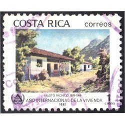 Costa Rica 495 1987 Año Internacional de la Vivienda usados Costa Rica 495 1987 Año Internacional de la Vivienda usados