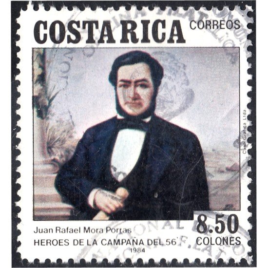 Costa Rica 380 1984 Héroe Juan Rafael Mora Porras usados Costa Rica 380 1984 Héroe Juan Rafael Mora Porras usados