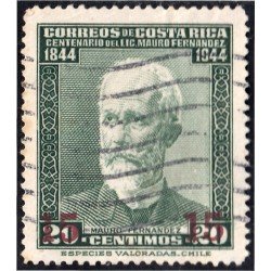 Costa Rica 233 1946 Mauro Fernández usados Costa Rica 233 1946 Mauro Fernández usados