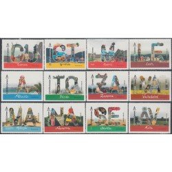 España Spain 5185/96 2018 12 meses 12 sellos MNH Tarifa A España Spain 5185/96 2018 12 meses 12 sellos MNH Tarifa A