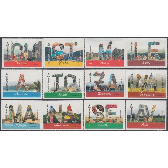 España Spain 5185/96 2018 12 meses 12 sellos MNH Tarifa A España Spain 5185/96 2018 12 meses 12 sellos MNH Tarifa A