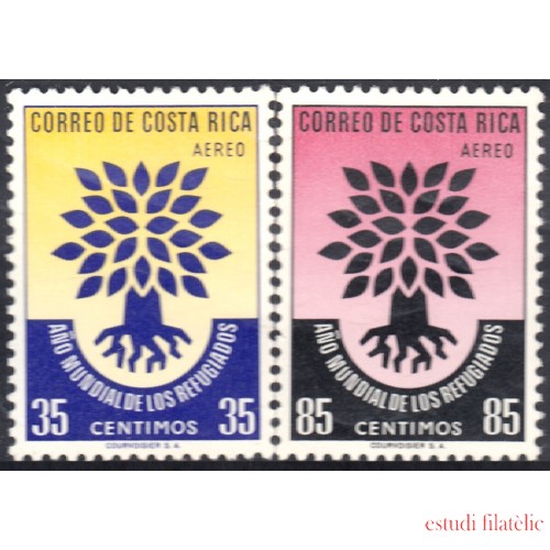 Costa Rica A- 289/90 1960 Año Mundial de los Refugiados MNH
