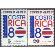 Costa Rica A- 777/78 1980 VIII Exposición filatélica nacional  MNH