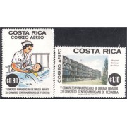 Costa Rica A- 661/62 1976 V Congreso Panamericano de Cirugía Infantil MNH