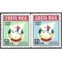 Costa Rica A- 524/25 1971 Federación costarricense de Fútbol MNH