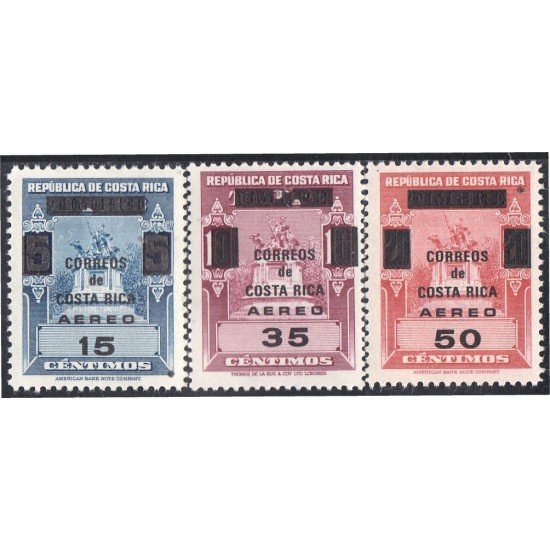 Costa Rica A- 423/25 1967 Monumento Nacional a San José MNH Costa Rica A- 423/25 1967 Monumento Nacional a San José MNH