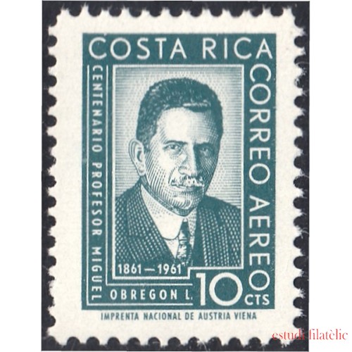 Costa Rica A- 317 1961 Profesor Miguel Obregón MNH