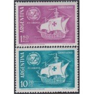 Argentina A- 76/77 1960 8° Congreso de la Unión Postal entre América y España MNH