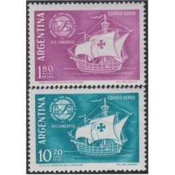 Argentina A- 76/77 1960 8° Congreso de la Unión Postal entre América y España MNH