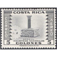 Costa Rica A- 242 1954 Industrias Nacionales Mármol MH