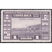 Costa Rica A- 60 1941 Campeonato de fútbol Centroamericano y del Caribe  Sin goma