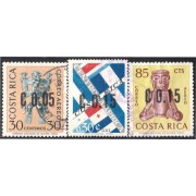 Costa Rica A- 388/90 1964 Arte Precolombino usados