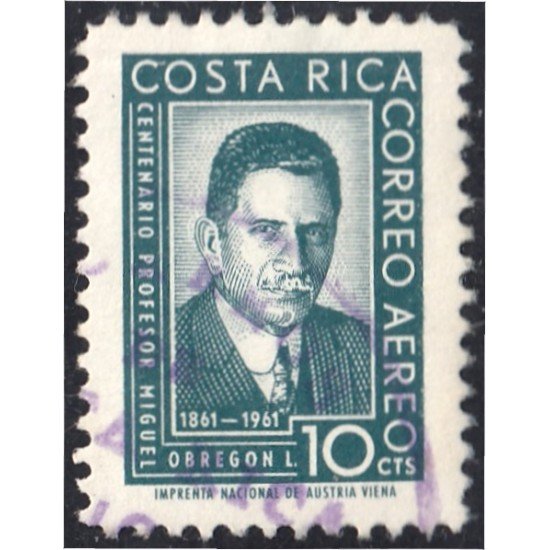 Costa Rica A- 317 1961 Profesor Miguel Obregón usados Costa Rica A- 317 1961 Profesor Miguel Obregón usados