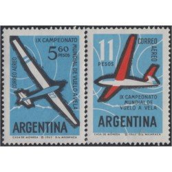 Argentina A- 89/90 1963 9° Campeonato de de planeadores MNH