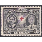 Costa Rica A- 122 1945 Edith Cavell y Florence Nightingale Cruz Roja usados