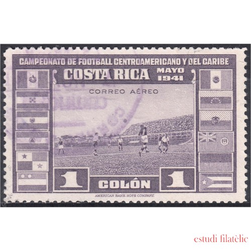 Costa Rica A- 60 1941 Campeonato de fútbol Centroamericano y del Caribe usados
