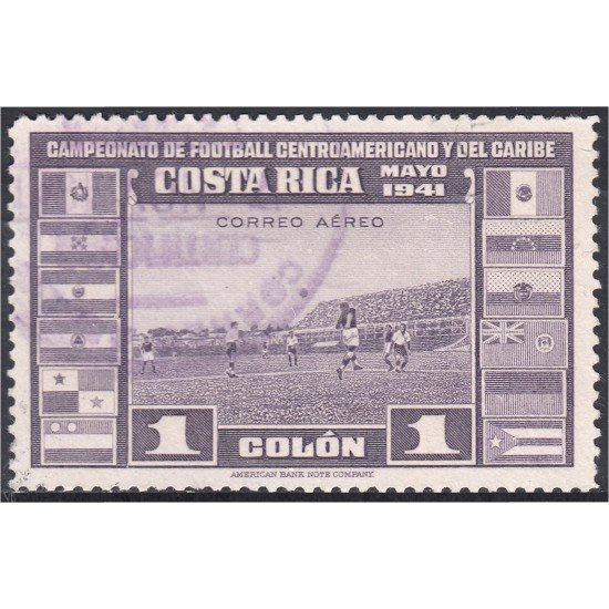 Costa Rica A- 60 1941 Campeonato de fútbol Centroamericano y del Caribe usados Costa Rica A- 60 1941 Campeonato de fútbol Centroamericano y del Caribe usados