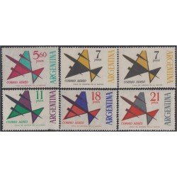 Argentina A - 91/94 1963 - 1965 Serie Corriente Filigrana C MNH