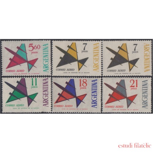 Argentina A - 91/94 1963 - 1965 Serie Corriente Filigrana C MNH