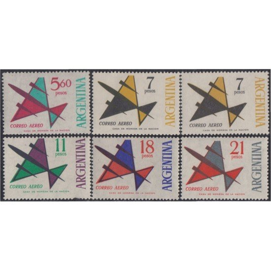 Argentina A - 91/94 1963 - 1965 Serie Corriente Filigrana C MNH