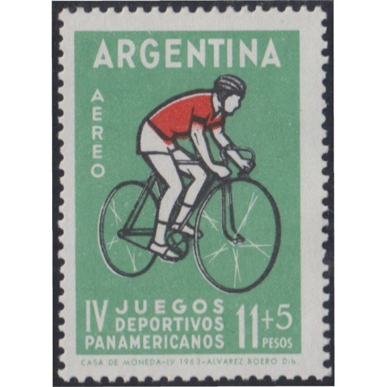 Argentina A- 95 1963 4° Juegos deportivos panamericanos en Sao Paulo MNH Argentina A- 95 1963 4° Juegos deportivos panamericanos en Sao Paulo MNH