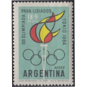 Argentina A- 100 1964 Juegos Olímpicos de Tokyo MNH