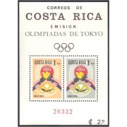Costa Rica HB 7 1965 Juegos Olímpicos de Tokyo Japón MH
