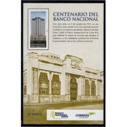 Costa Rica HB 35 2014 Centenario del banco nacional MNH Costa Rica HB 35 2014 Centenario del banco nacional MNH