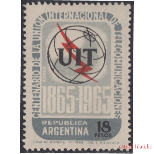 Argentina A- 105 1965 100° de la Unión Internacional de Telecomunicaciones MNH