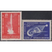 Argentina A- 106/107 1965 Investigaciones Espaciales MNH
