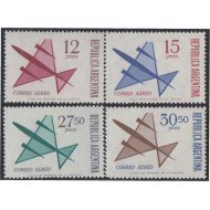 Argentina A- 108/111 1965 Serie Corriente. Tipo de 1963-64 MNH