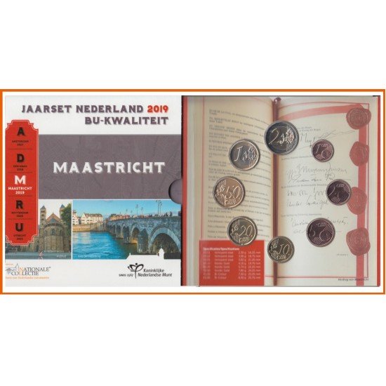 Holanda 2019 Cartera Oficial Monedas € euros BU Set Maastricht Holanda 2019 Cartera Oficial Monedas € euros BU Set Maastricht