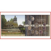 Eslovaquia 2018 Cartera Of Monedas € euro Set UNESCO Iglesias de madera 