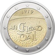 Irlanda 2019 2 € euros conmemorativos Cent. Dáil Éireann