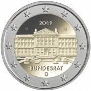 Alemania 2019 2 € euros conmemorativos Cent. Bundesrat  ( 5 cecas )