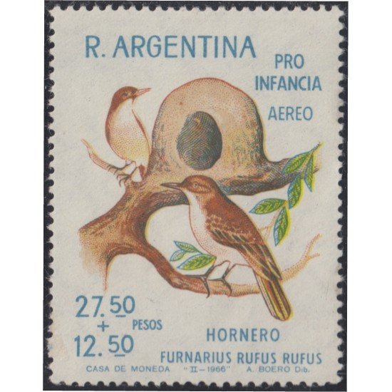 Argentina A- 113 1966 Sobrecarga Pro Infancia MNH