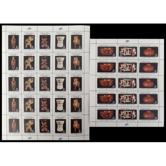 Costa Rica 480/87 1987 Minipliegos 100 Años del Museo Nacional Artesanía MNH Costa Rica 480/87 1987 Minipliegos 100 Años del Museo Nacional Artesanía MNH