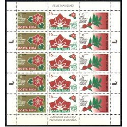 Costa Rica 644/46 1998 Minipliego Navidad Pro Ciudad de los niños MNH Costa Rica 644/46 1998 Minipliego Navidad Pro Ciudad de los niños MNH
