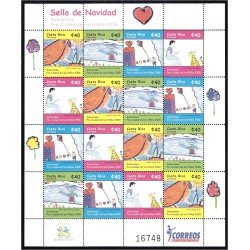 Costa Rica 879/82 2008 Minipliego Navidad Beneficio de la Ciudad de los Niños MNH Costa Rica 879/82 2008 Minipliego Navidad Beneficio de la Ciudad de los Niños MNH