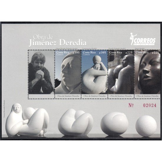Costa Rica 923/26 2011 Arte Esculturas de Jiménez Deredia MNH