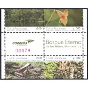 Costa Rica 937/40  2011 Flora y fauna de la reserva de Monteverde MNH