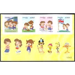 Costa Rica 941/44 2011 Programa para los niños Tricolín MNH Costa Rica 941/44 2011 Programa para los niños Tricolín MNH
