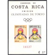 Costa Rica HB 7 1965 Juegos Olímpicos de Tokyo Japón MNH Sin dentar